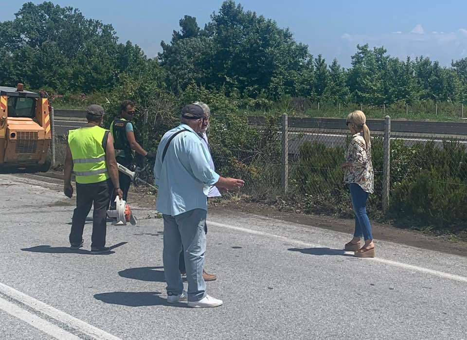 Μαυρίδου | Επίβλεψη παρεμβάσεων στο παράπλευρο οδικό δίκτυο της ΠΑΘΕ