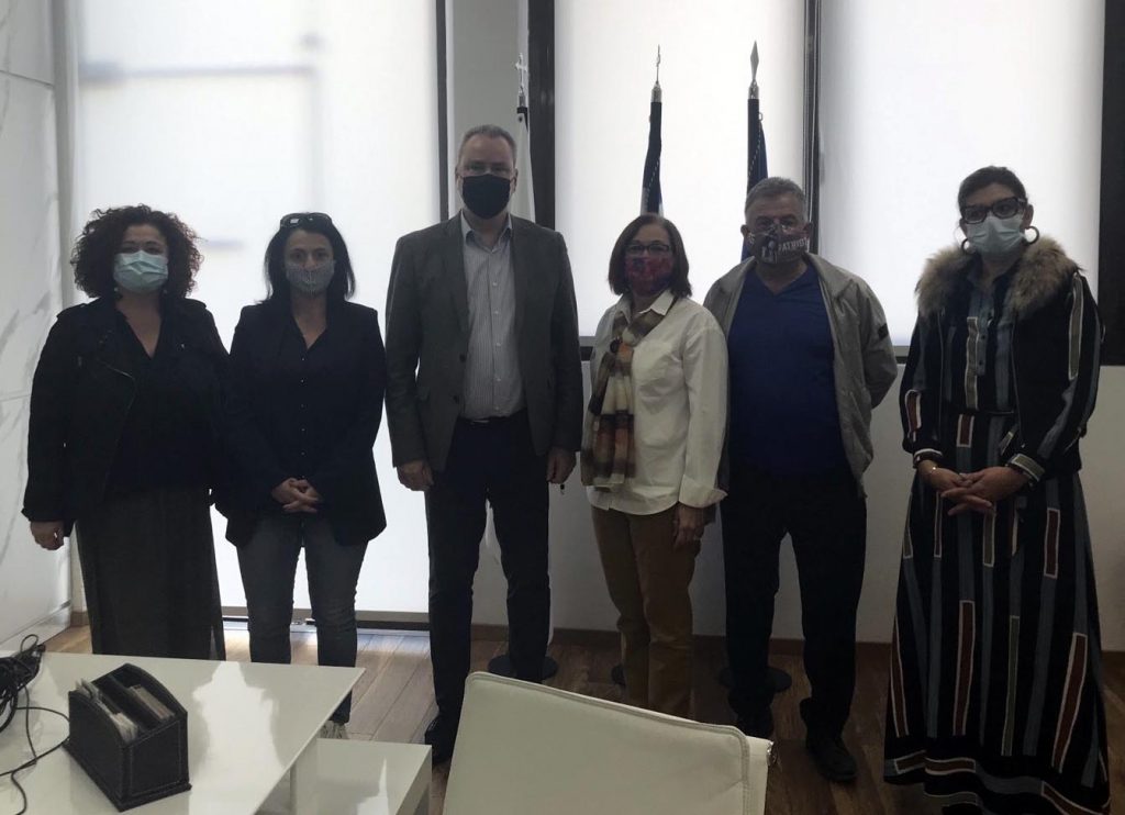 Συνάντηση του Δήμαρχου Κατερίνης με μέλη της Συντονιστικής Επιτροπής Ομάδας Πρωτοβουλίας Πολιτών “I can‘t breathe”