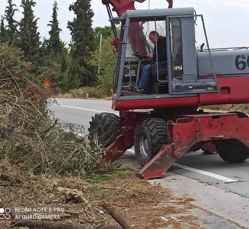 Παρεμβάσεις καθαρισμού του επαρχιακού οδικού δικτύου από την Π.Ε. Πιερίας