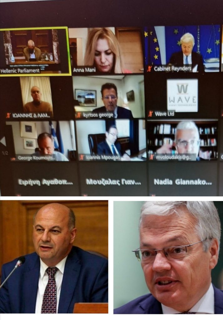 Μάνη | Συμμετοχή στην κοινή συνεδρίαση των Επιτροπών Δημόσιας Διοίκησης και Ευρωπαϊκών Υποθέσεων για την πρώτη ετήσια έκθεση για το Κράτους Δικαίου στην Ευρωπαϊκή Ένωση