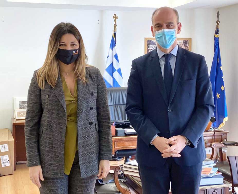 Συνάντηση Ζαχαράκη-Μπαραλιάκου με θέμα τον τουρισμό της Πιερίας