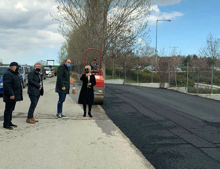 Αυτοψία Αντιπεριφερειάρχη Πιερίας ,σε παρεμβάσεις ασφαλτόστρωσης στην 4η επαρχιακή οδό