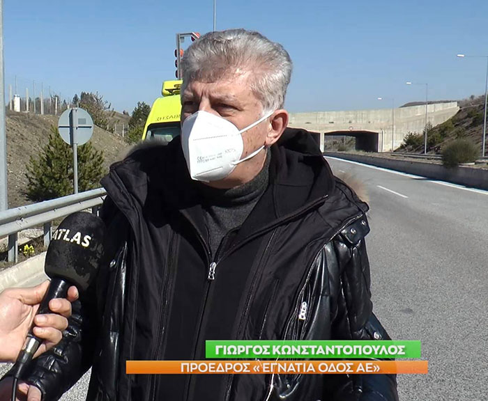 Ο Γ. Κωνσταντόπουλος στην εκπομπή POLISGREEN της ATLAS TV
