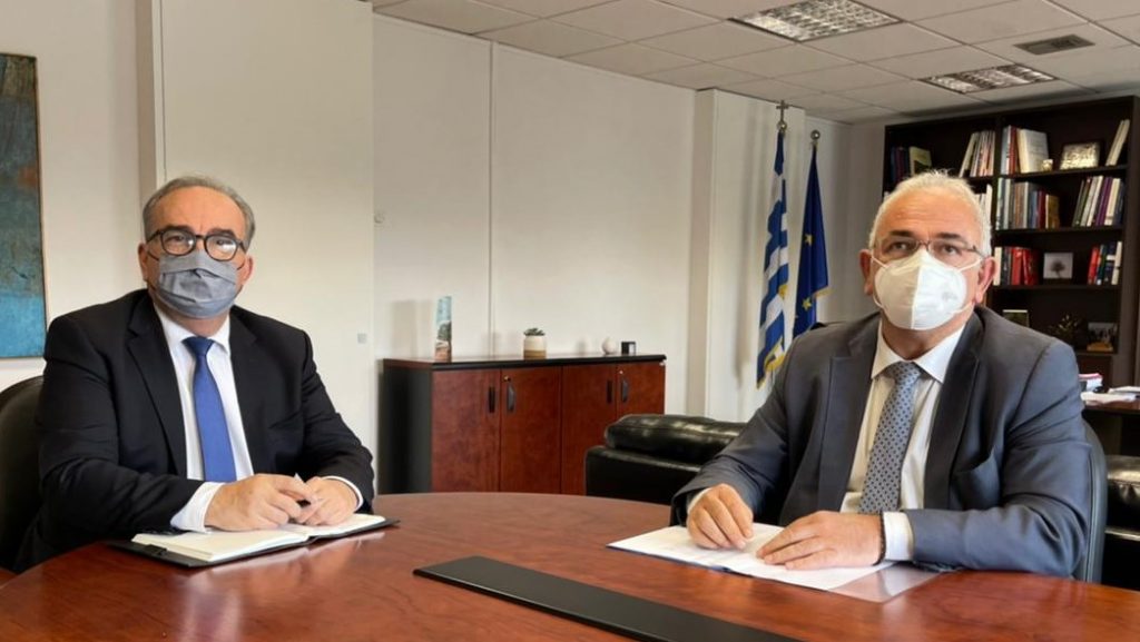 Χιονίδης | Συνάντηση με τον Αναπληρωτή Υπουργό Ανάπτυξης και Επενδύσεων κο Νίκο Παπαθανάση