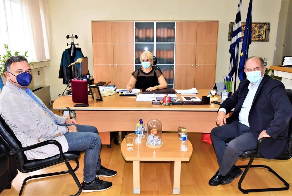 Επίσκεψη του Γενικού Γραμματέα του υπουργείου Πολιτισμού στην Αντιπεριφερειάρχη Πιερίας