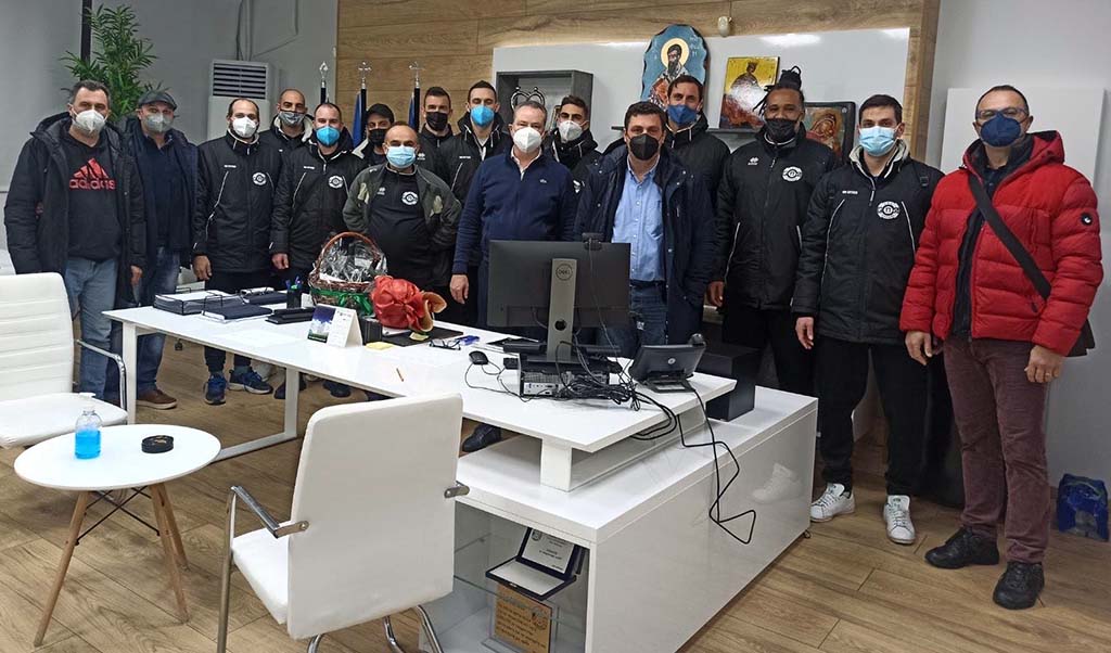 Συνάντηση του Δημάρχου Κατερίνης με την ομάδα βόλεϊ ανδρών του Πιερικού Αρχελάου