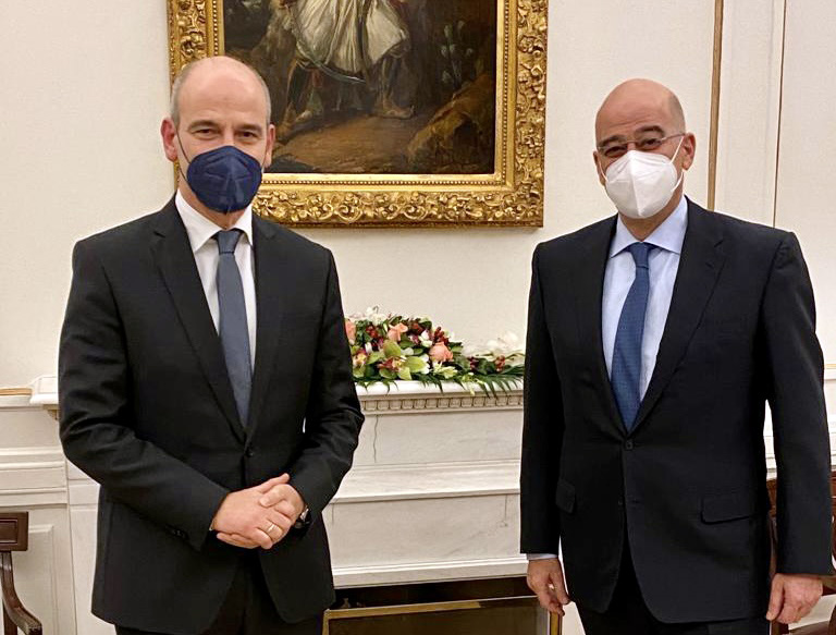 Συνάντηση Μπαραλιάκου με τον Υπουργό Εξωτερικών Νίκο Δένδια