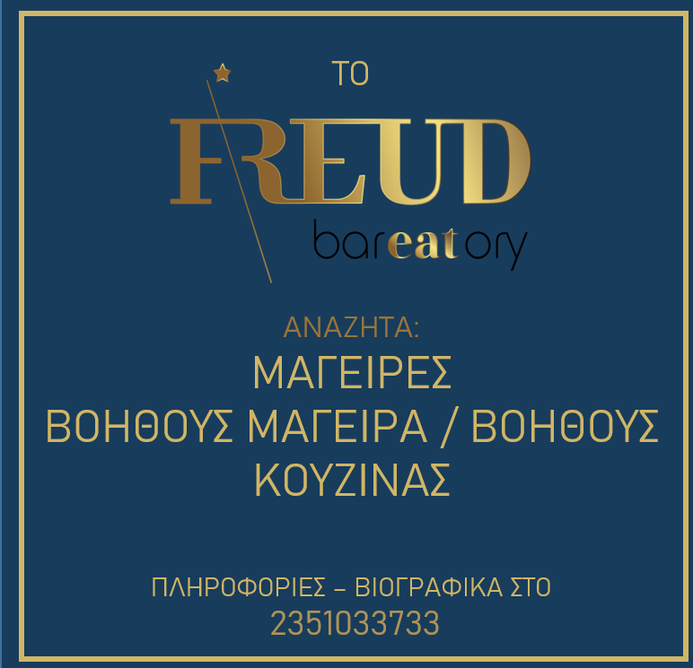 FREUD - Κατερίνη | Προσφορά εργασίας