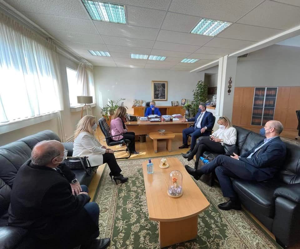 Εθιμοτυπική επίσκεψη της υφυπουργού Υγείας Ζωής Ράπτη στην Π.Ε. Πιερίας