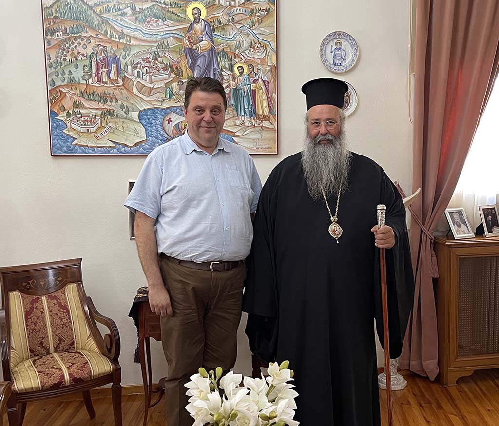Τον Μητροπολίτη Κίτρους επισκέφτηκε ο νέος Διευθυντής Δευτεροβάθμιας Εκπαίδευσης Πιερίας